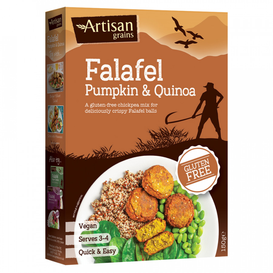 Artisan Grains Pumpkin & Quinoa Falafel Mix 150g - Pack of 2