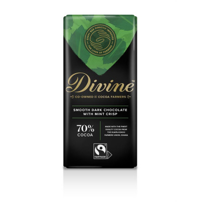 Divine Mint Dark Chocolate 90g - Pack of 3