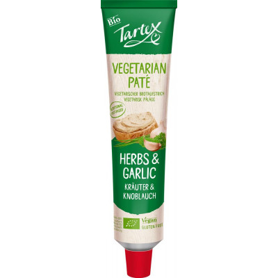 Tartex Organic Vegetarian Herb & Garlic Pate 200g - Pack of 2