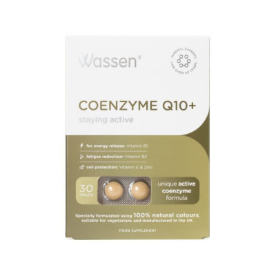 Wassen Coenzyme Q10 + Vitamin E 30 Tablets