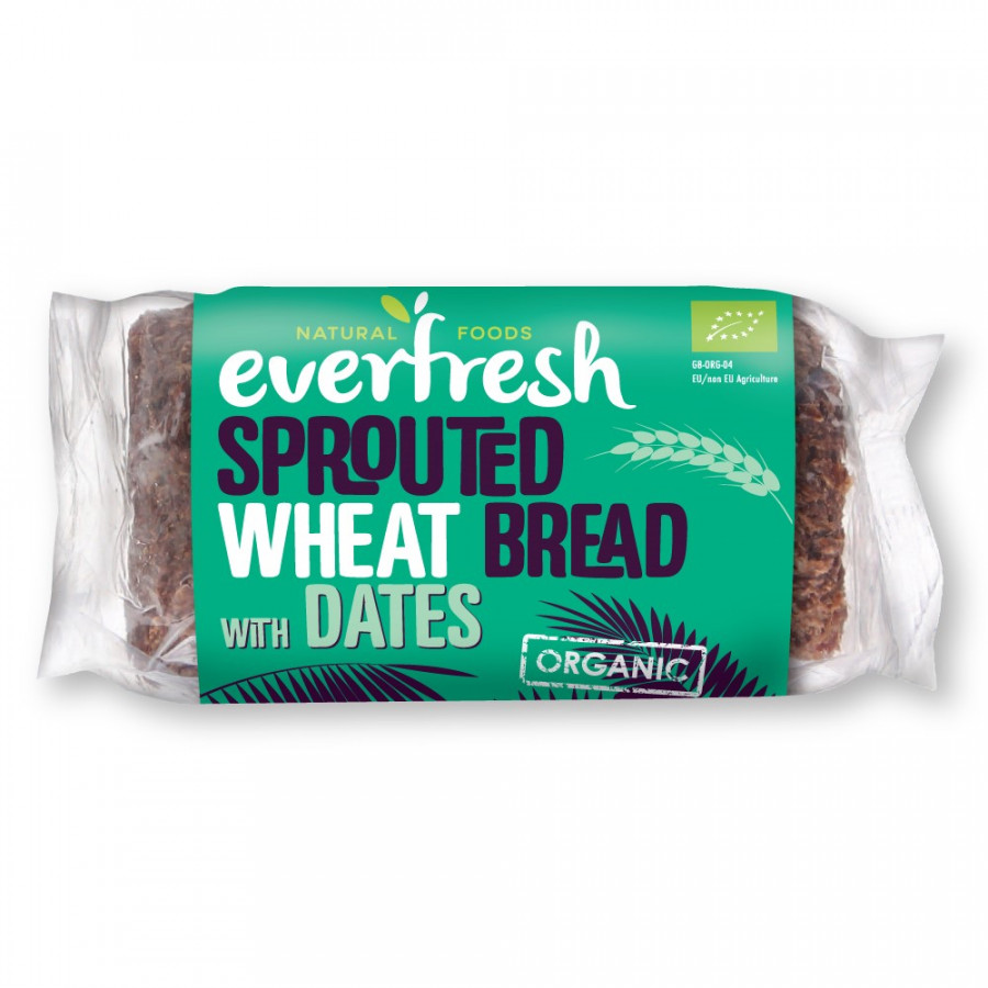 Everfresh Bakery Organic Sprouted Wheat Bread with Dates 400g