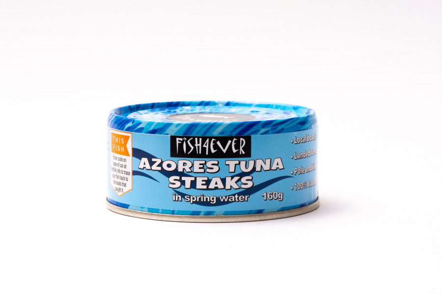 Fish4Ever Azores Tuna Steaks in Spring Water 160g - Pack of 3