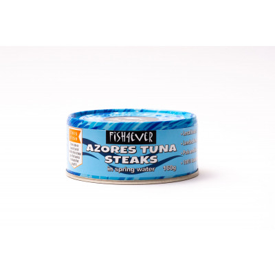 Fish4Ever Azores Tuna Steaks in Spring Water 160g - Pack of 3