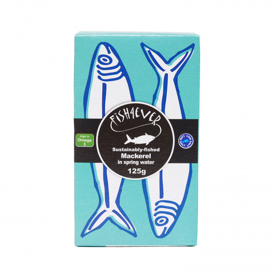 Fish4Ever Mackerel in Spring Water 125g - Pack of 2