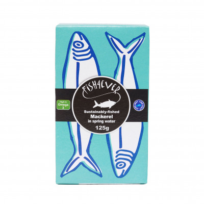 Fish4Ever Mackerel in Spring Water 125g - Pack of 2