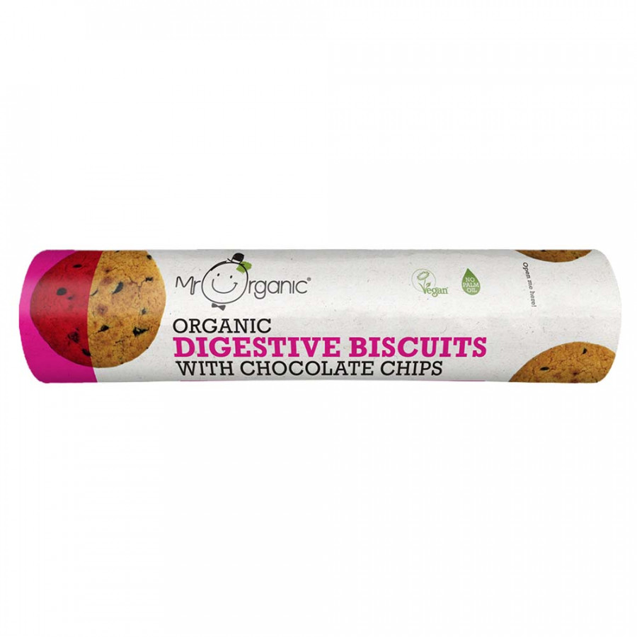 Mr Organic Chocolate Chip Digestive Biscuits 250g