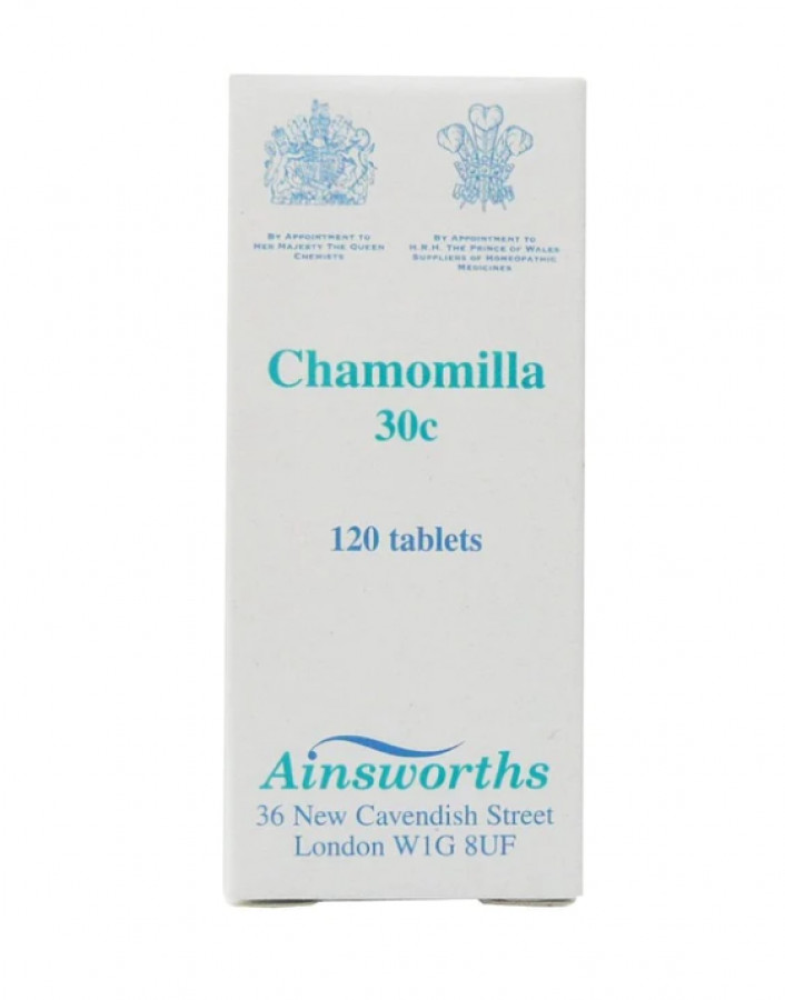 Ainsworths Chamomilla 30C - 120 Tablets