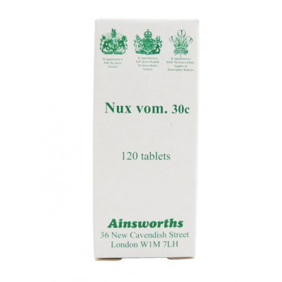 Ainsworths Nux Vomica 30C - 120 Tablets