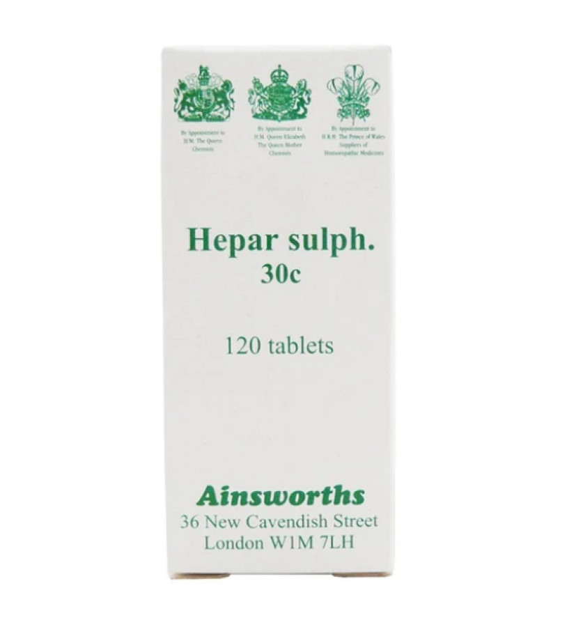 Ainsworths Hepar Sulph 30C - 120 Tablets