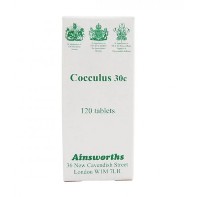 Ainsworths Cocculus 30C - 120 Tablets