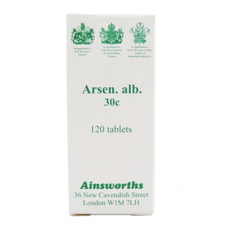 Ainsworths Arsen Alb 30C - 120 Tablets