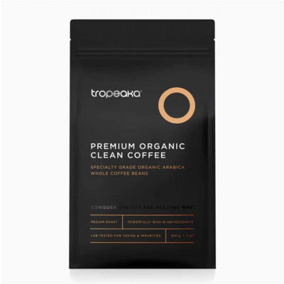 Tropeaka Organic Whole Bean Clean Coffee 200g