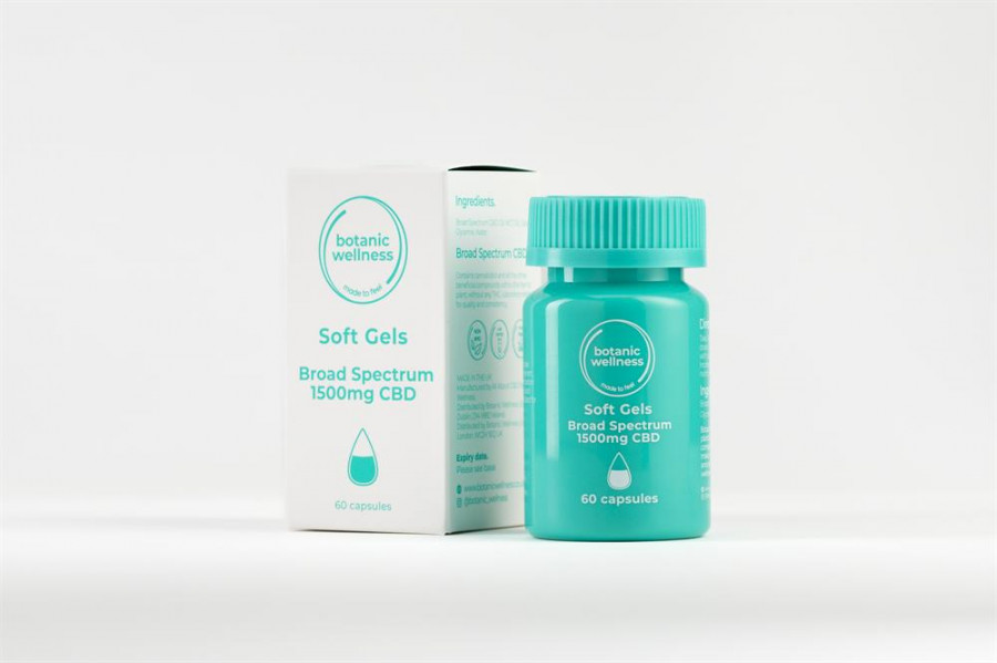 Botanic Wellness 1500mg CBD 60 Soft Gel Capsules