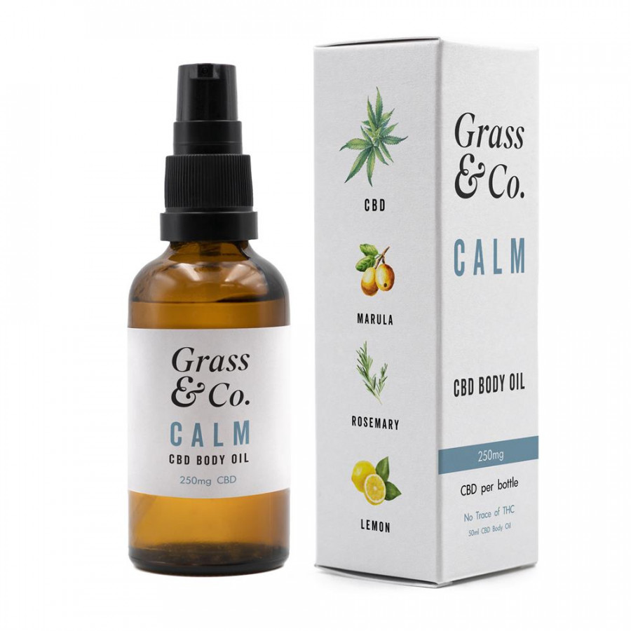 Grass & Co. CALM CBD 250mg Body Oil 50ml