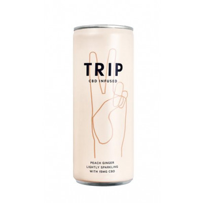 TRIP CBD Peach & Ginger CBD Drink 250ml - Pack of 3