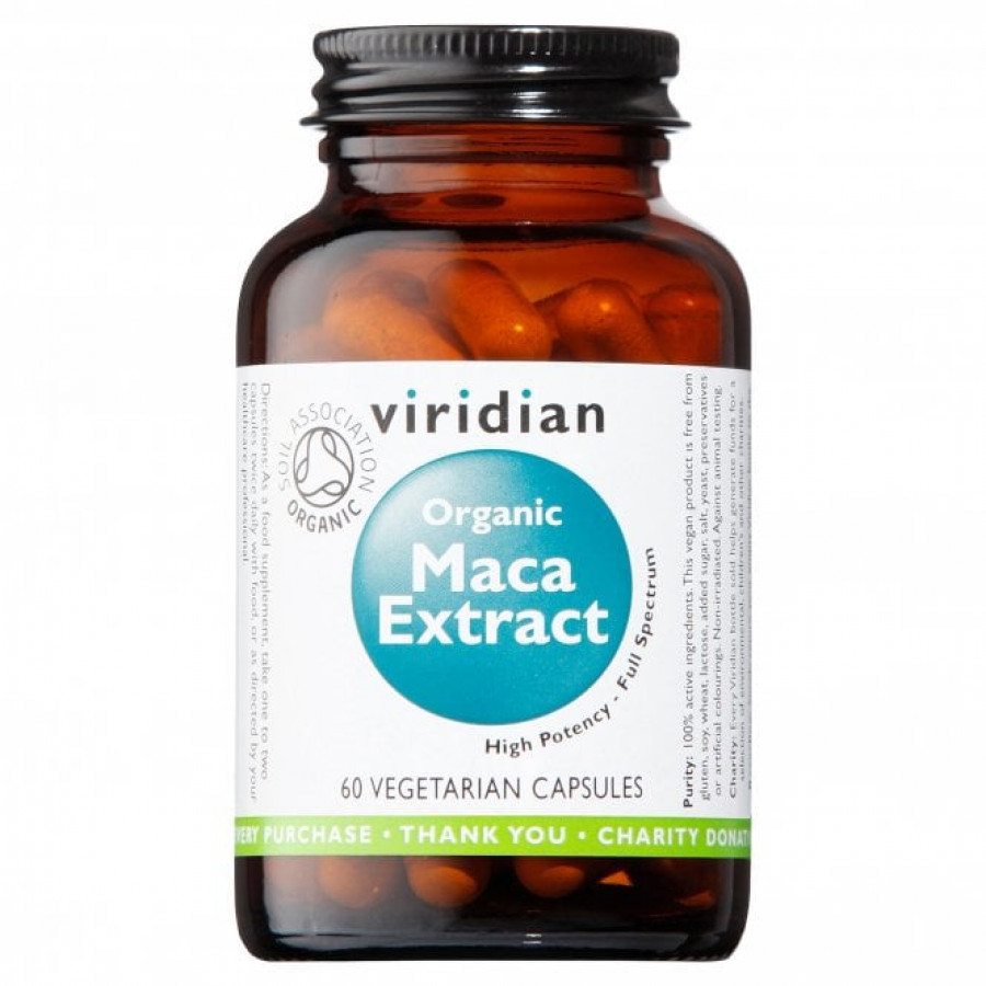 Viridian Organic Maca Extract 60 Capsules