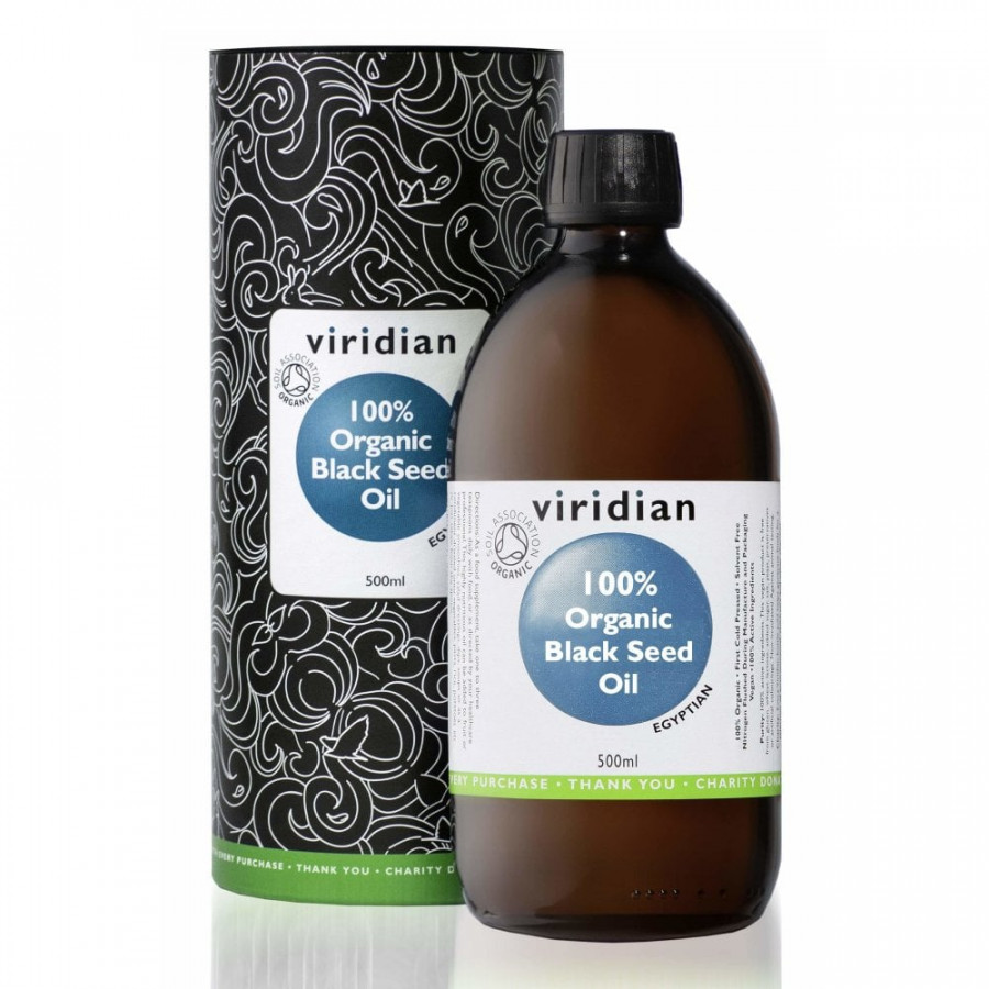 Viridian 100% Organic Black Seed Oil 500ml