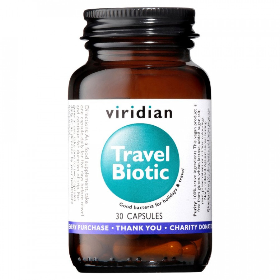 Viridian Travel Biotic 30 Capsules