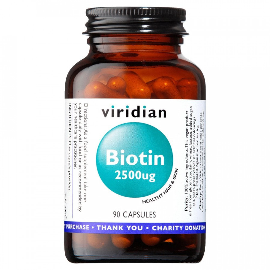 Viridian Biotin 2500ug 90 Capsules