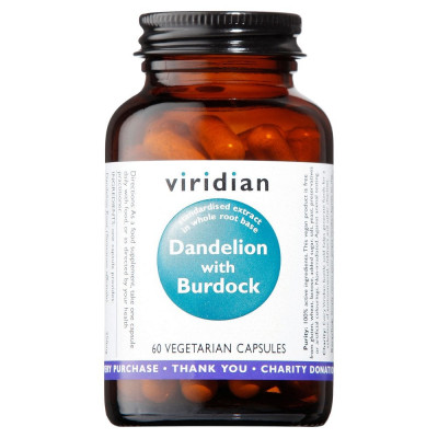 Viridian Dandelion with Burdock 60 Capsules