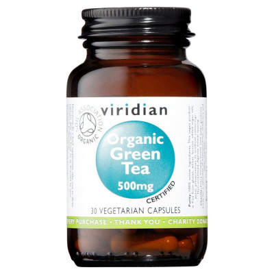 Viridian Organic Green Tea 500mg 30 Capsules