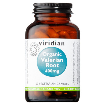 Viridian Organic Valerian Root 400mg 60 Capsules