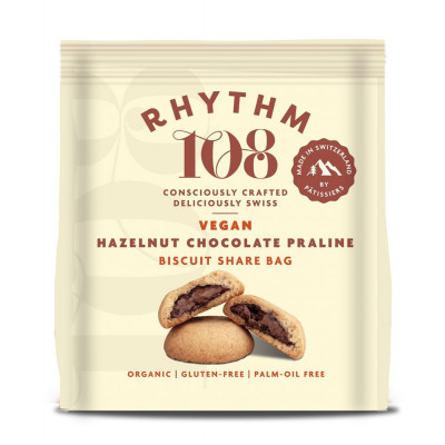 Rhythm 108 Hazelnut Chocolate Praline Biscuit Bag 135g