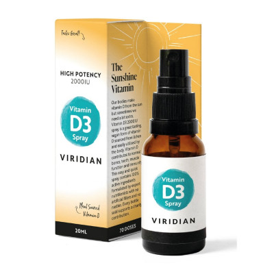 Viridian Vitamin D3 2000iu Spray 20ml