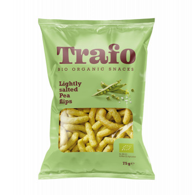 Trafo Organic Lightly Salted Pea Flips 75g - Pack of 6