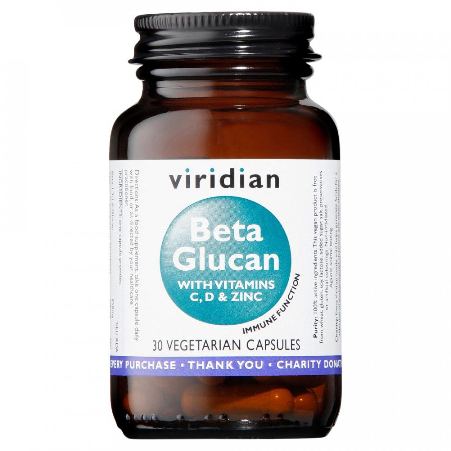 Viridian Beta Glucan 30 Capsules