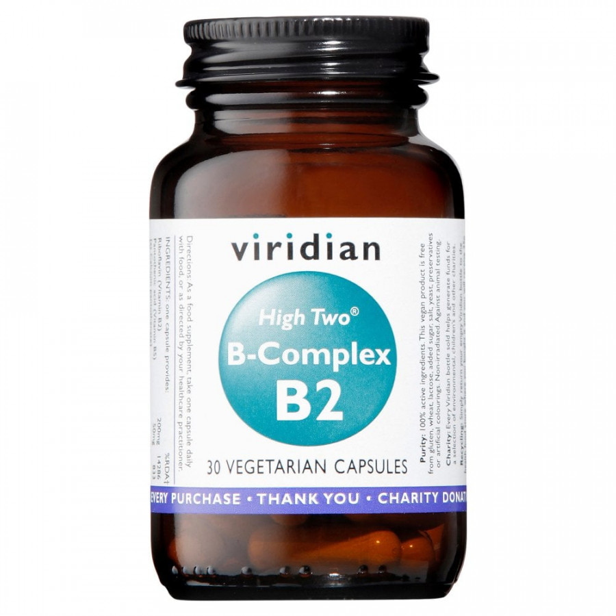 Viridian High Two B-Complex B2 30 Capsules