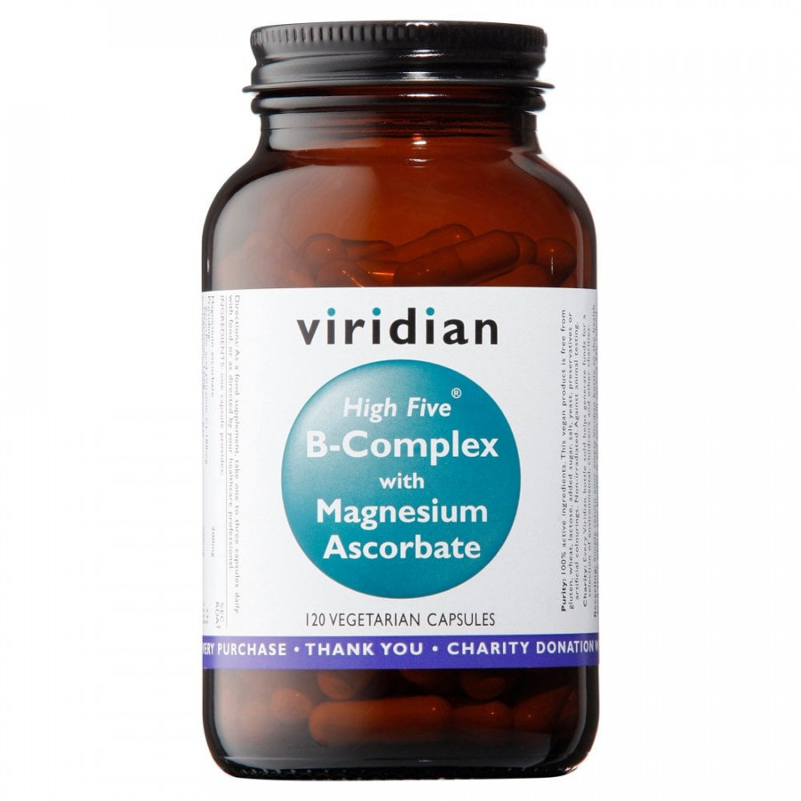 Viridian High Five B-Complex with Magnesium Ascorbate 120 Capsules