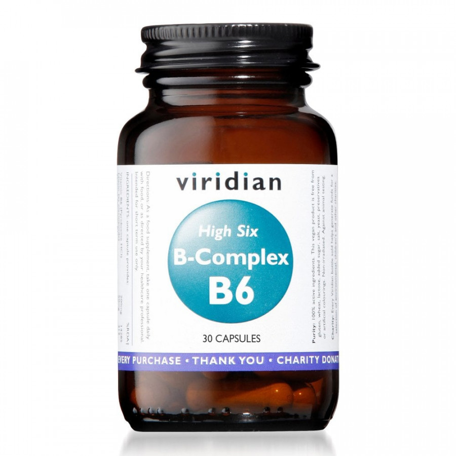 Viridian High Six B-Complex B6 30 Capsules