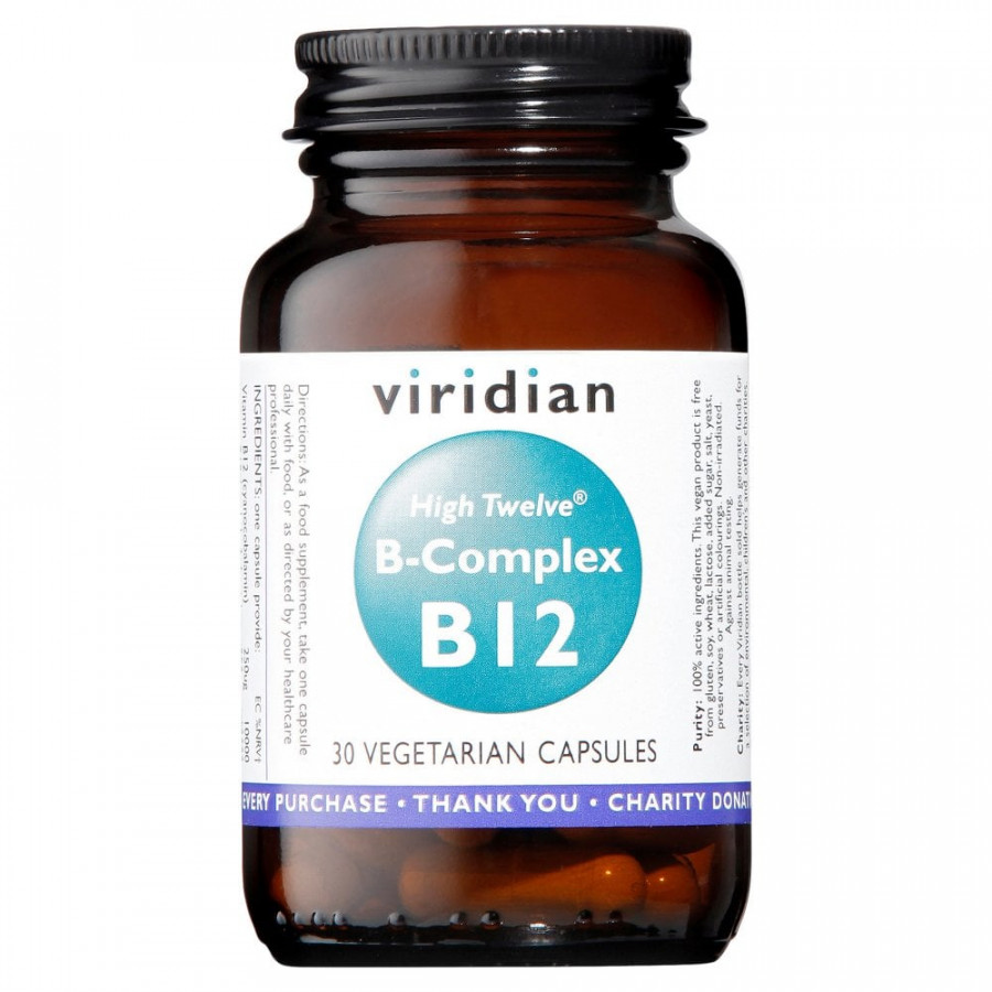 Viridian High Twelve B-Complex B12 30 Capsules