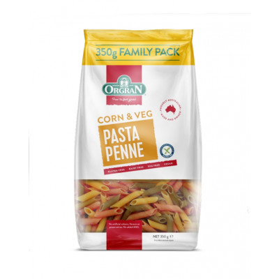 Orgran Gluten Free Corn & Veg Penne Pasta 350g