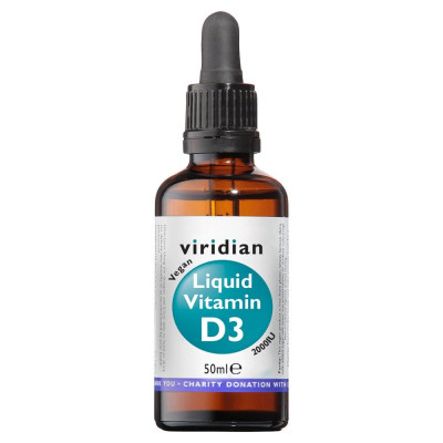 Viridian Liquid Vitamin D3 2000iu 50ml