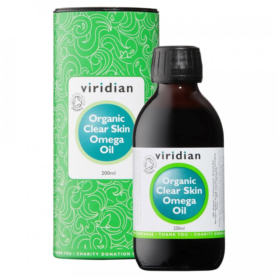 Viridian 100% Organic Clear Skin Omega Oil 200ml