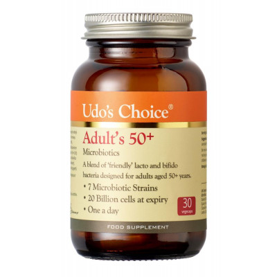 Udos Choice Adults 50+ Blend Microbiotics 30 Capsules