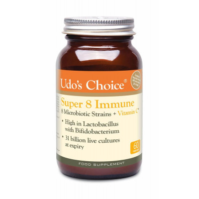 Udos Choice Super 8 Immune Microbiotics Blend - 60 Capsules