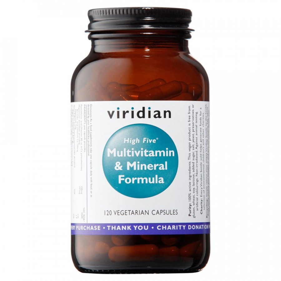 Viridian High Five Multivitamin & Mineral Formula 120 Capsules