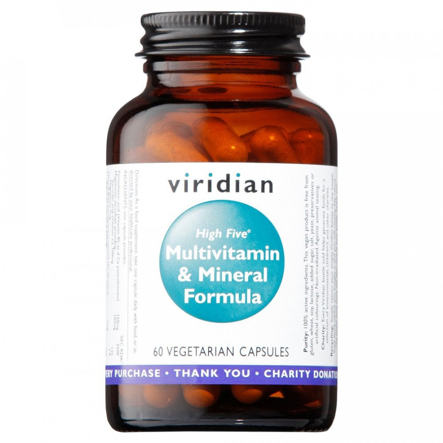 Viridian High Five Multivitamin & Mineral Formula 60 Capsules