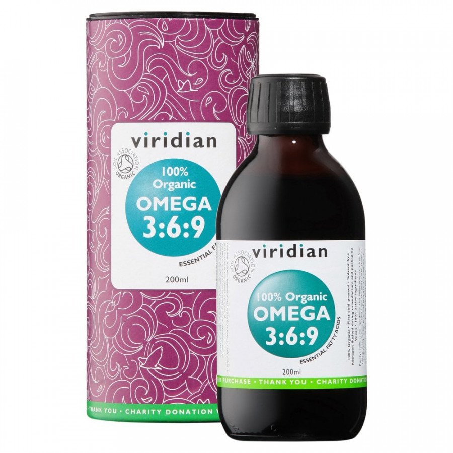 Viridian 100% Organic Omega 3:6:9 Oil 200ml