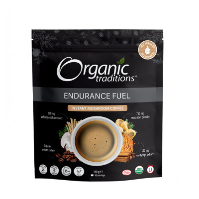 Organic Traditions Endurance Fuel Mushroom Coffee 140g