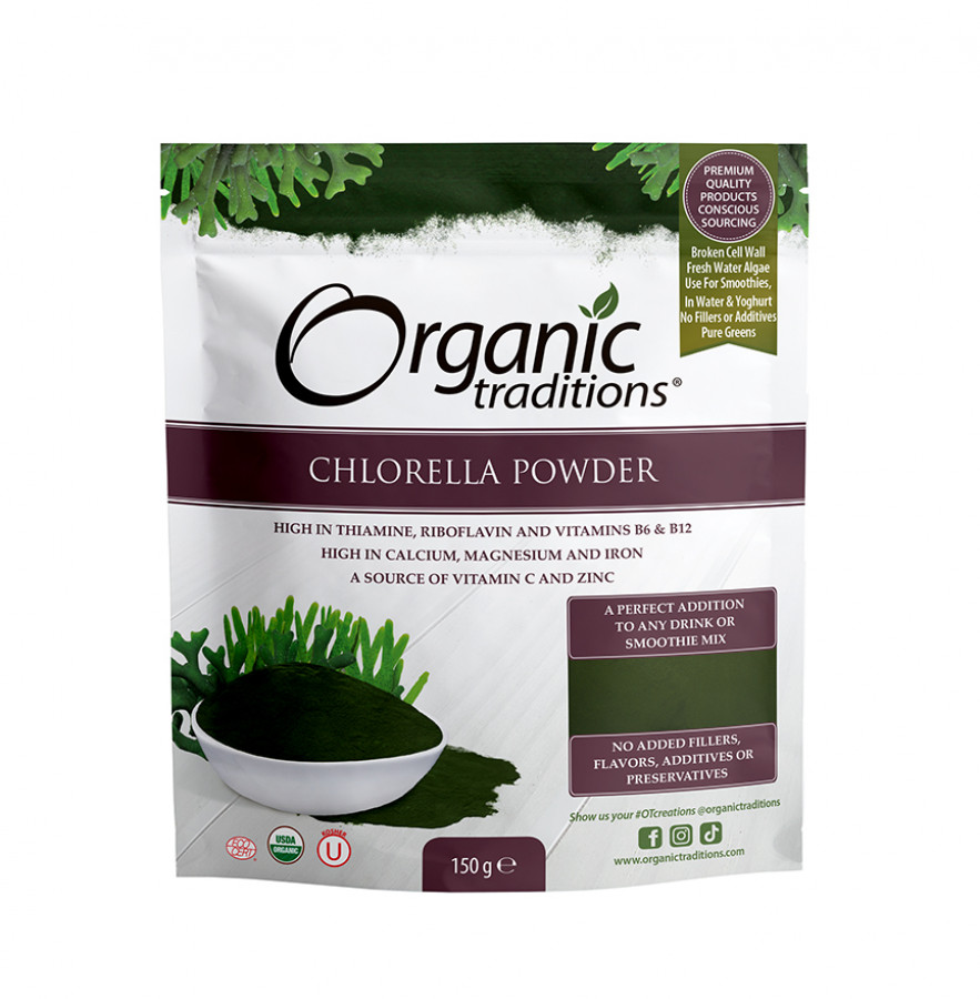 Organic Traditions Organic Chlorella Powder 150g