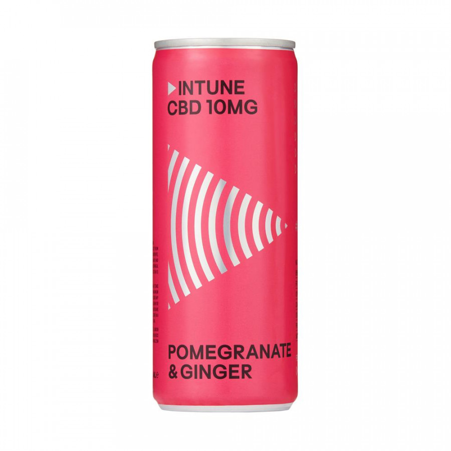 Intune Pomegranate & Ginger 10mg CBD Drink 250ml - Pack of 3