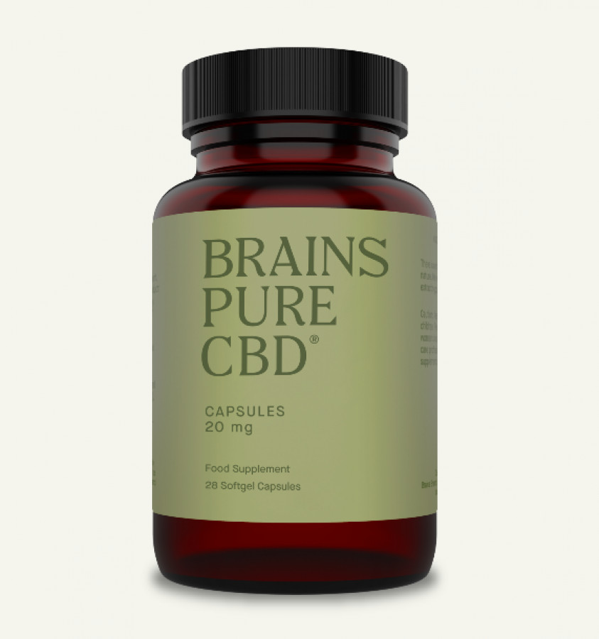 Brains Pure CBD 20mg - 28 Capsules