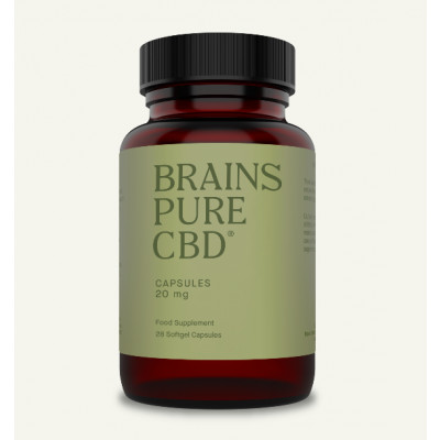 Brains Pure CBD 20mg - 28 Capsules