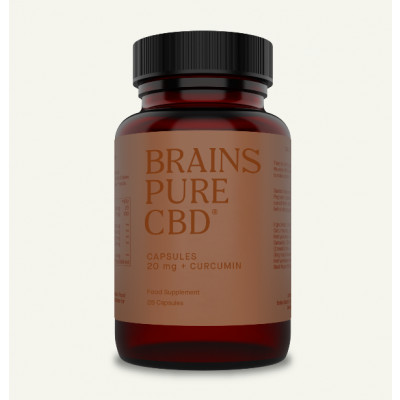 Brains Pure CBD + Curcumin 28 Capsules