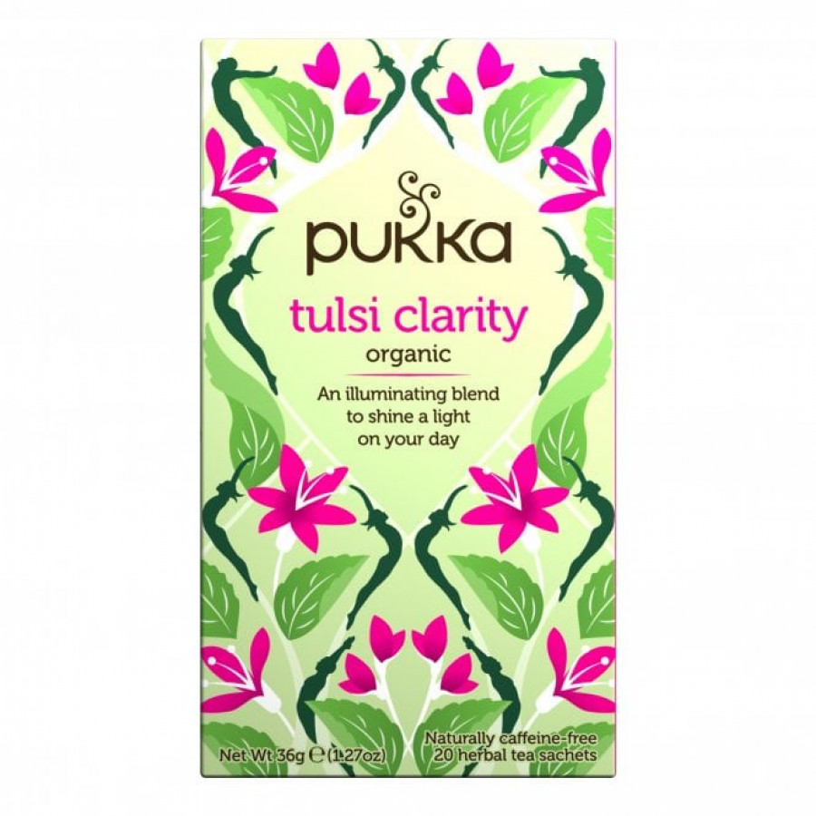 Pukka Organic Tulsi Clarity Herbal Tea - 20 Sachets