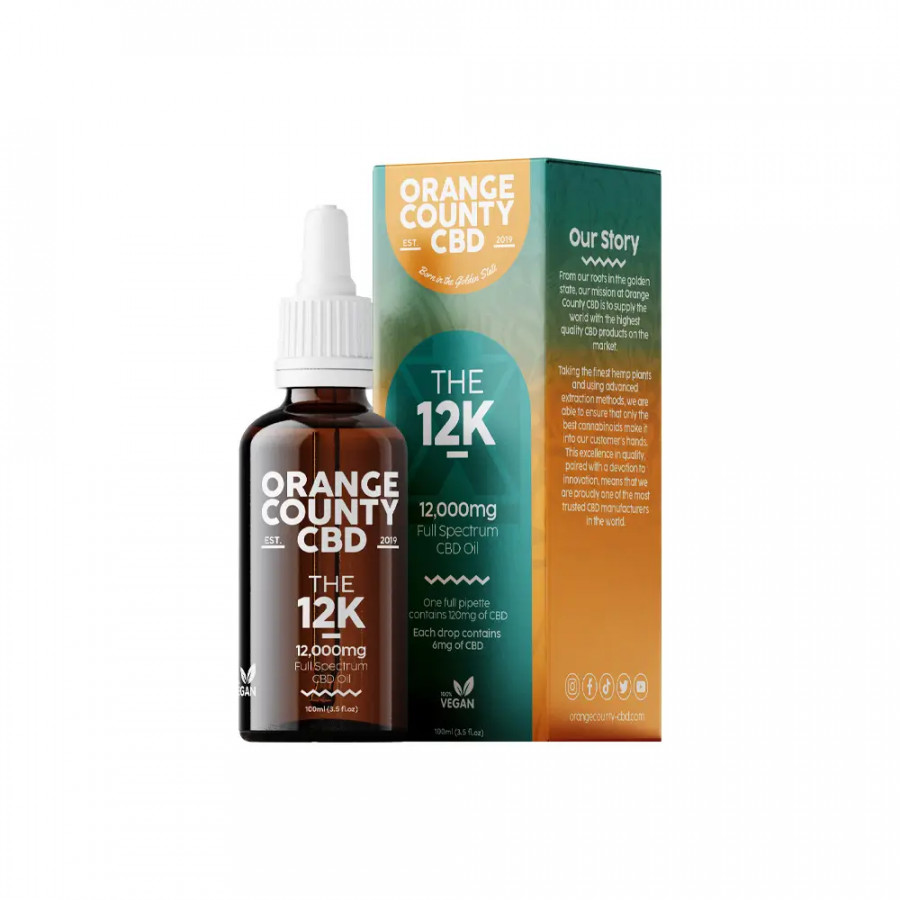 Orange County CBD 12000mg CBD Oil 100ml